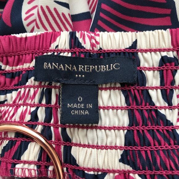 Banana Republic Factory pink purple fuchsia floral print tank top - Picture 4 of 5